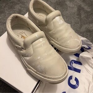 Vans X Proenza White Slip-On Shoes